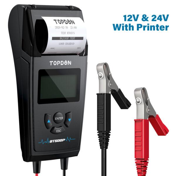 Topdon BT500p Battery Tester with printer